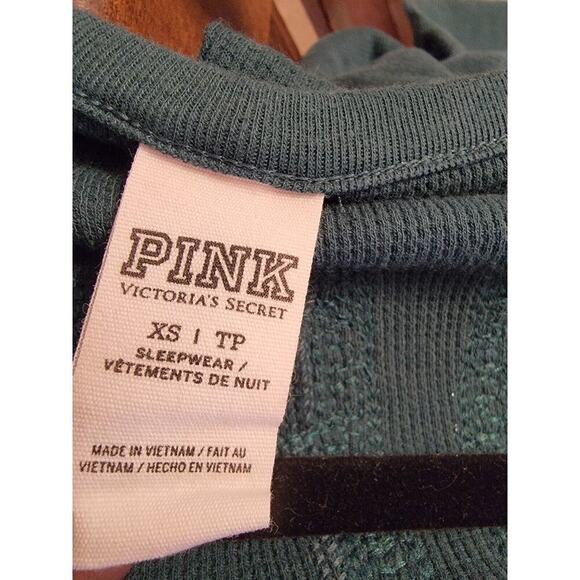 Victorias Secret Pink One piece pajama XS Bling Long Jane Thermal Holla Days - Picture 9 of 10